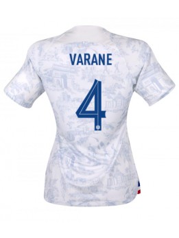 Francuska Raphael Varane #4 Zenski Gostujuci Dres SP 2022 Kratak Rukavima